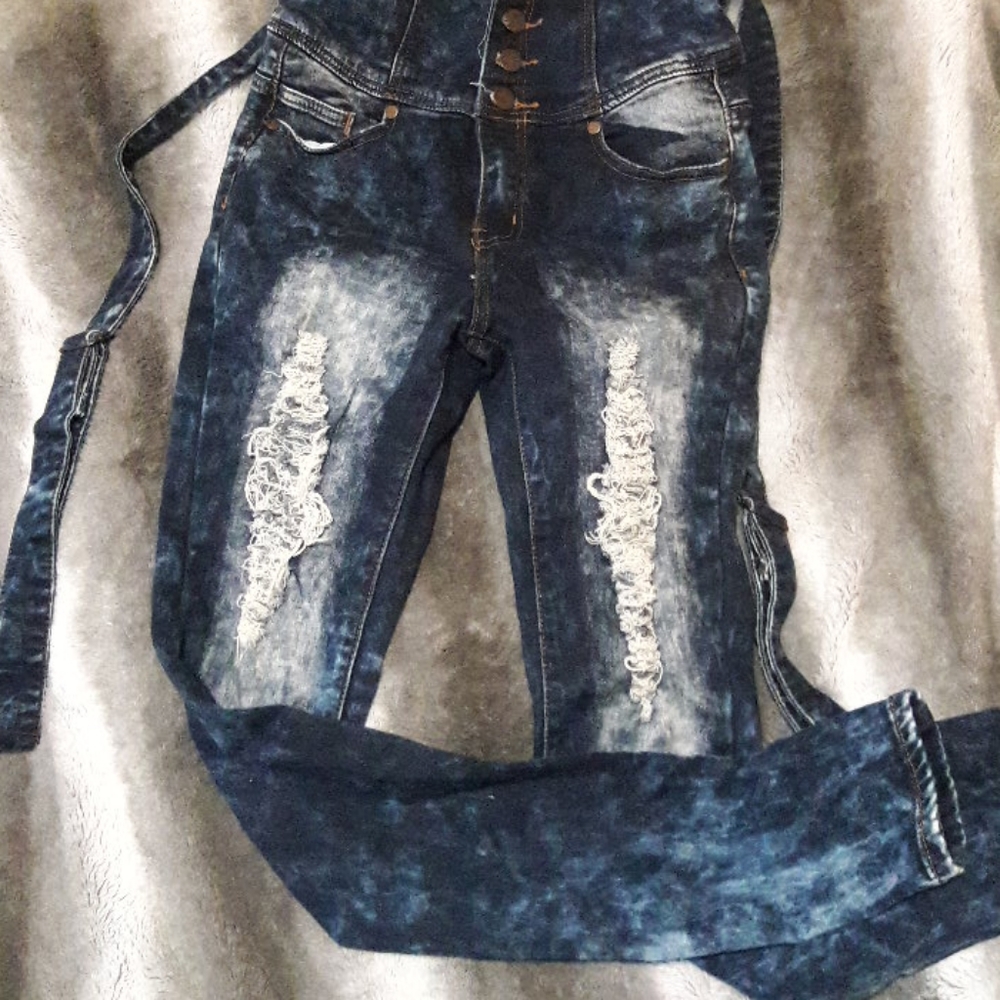 VIP jean overalls